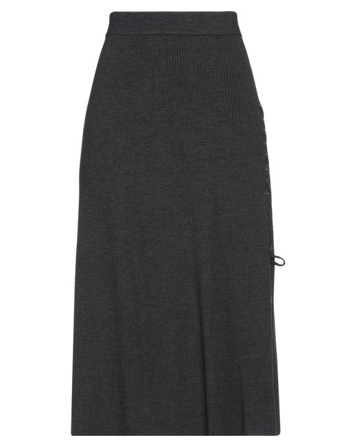 Maje Black Midi Skirt