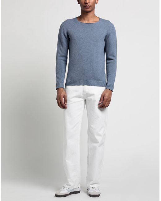 Roberto Collina Blue Light Sweater Linen, Polyester for men