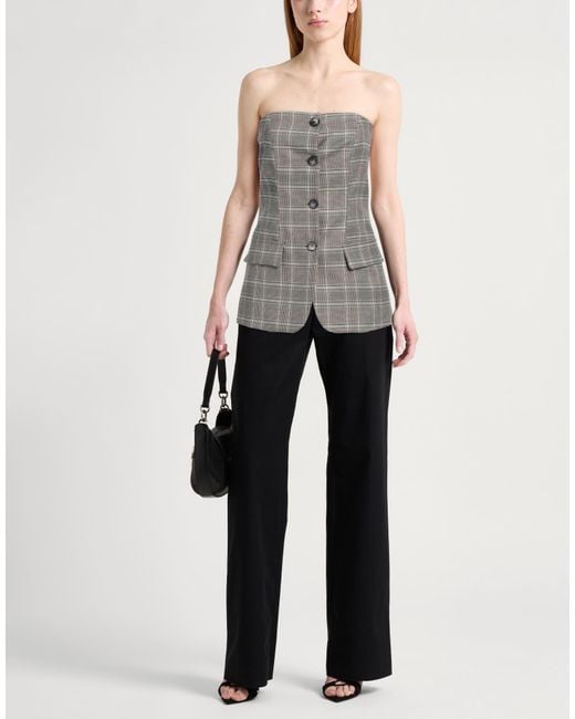 ViCOLO Gray Top Polyester, Viscose, Elastane
