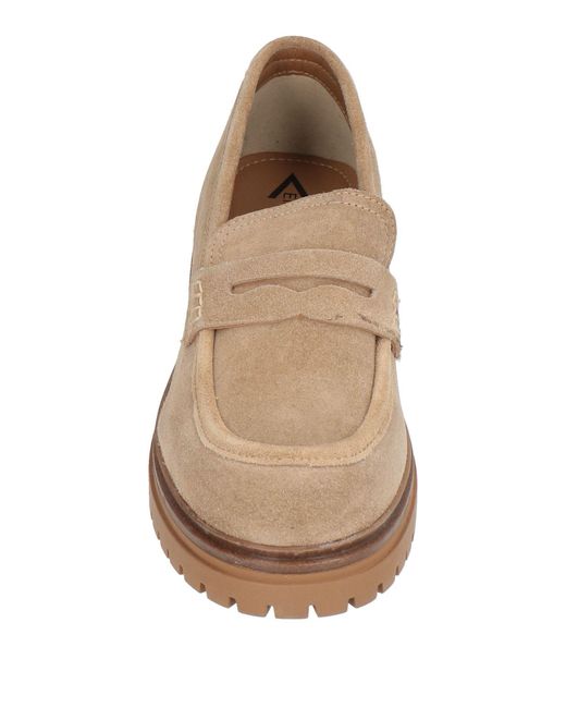 Emanuélle Vee Natural Sand Loafers Leather