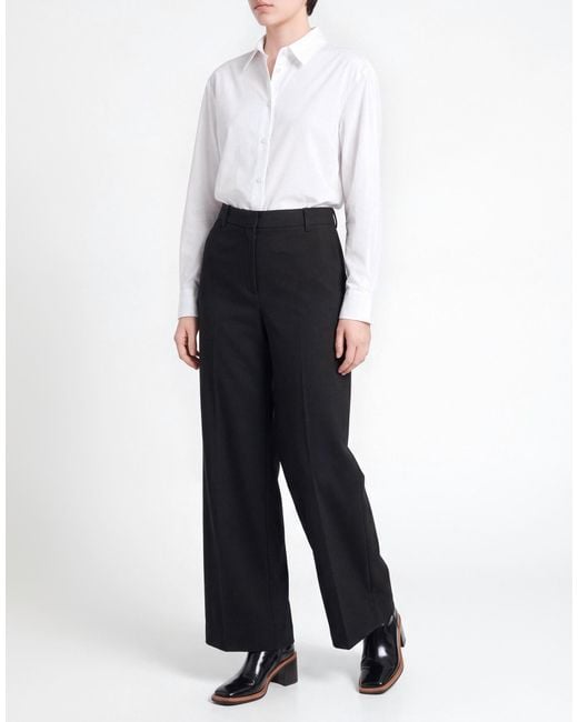 Jil Sander Black Pants Wool