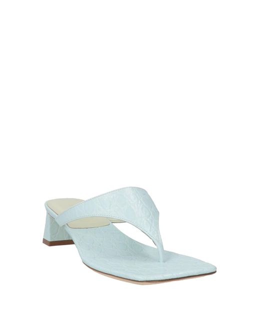 By Far White Thong Sandal