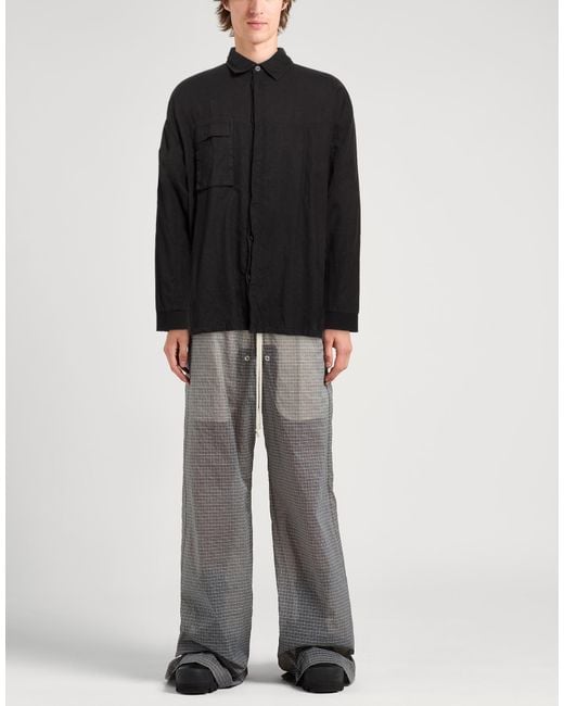 Thom Krom Black Shirt Linen, Cotton for men