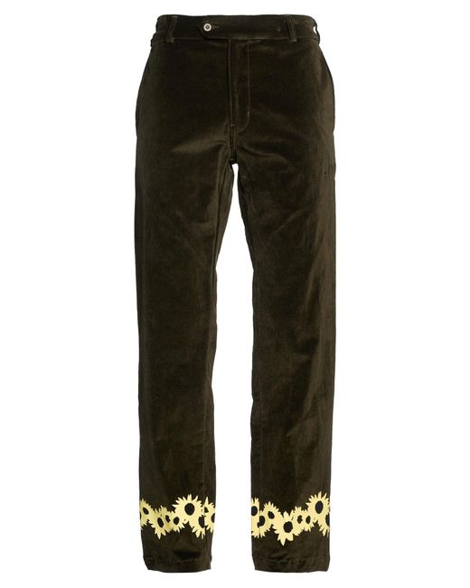 SAINTWOODS Black Pants Cotton, Rayon, Elastane for men
