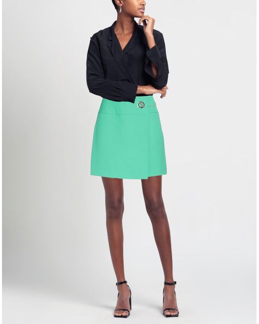 SIMONA CORSELLINI Green Mini Skirt