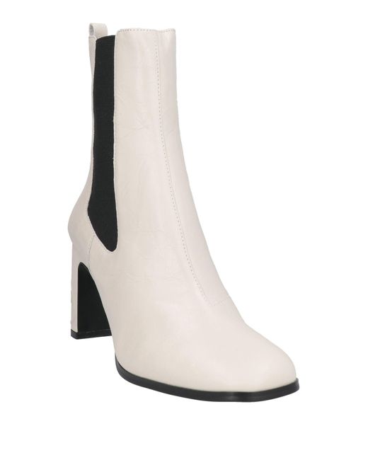 DIESEL White Ankle Boots