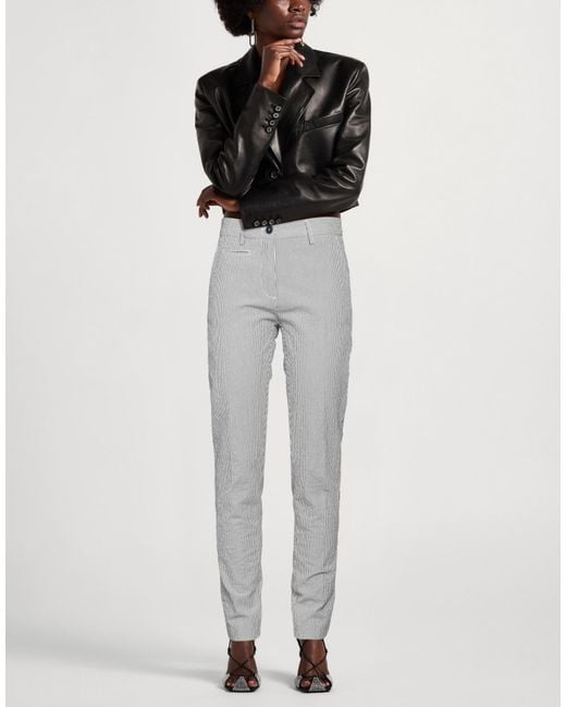 Mason's Gray Pants Cotton, Elastane