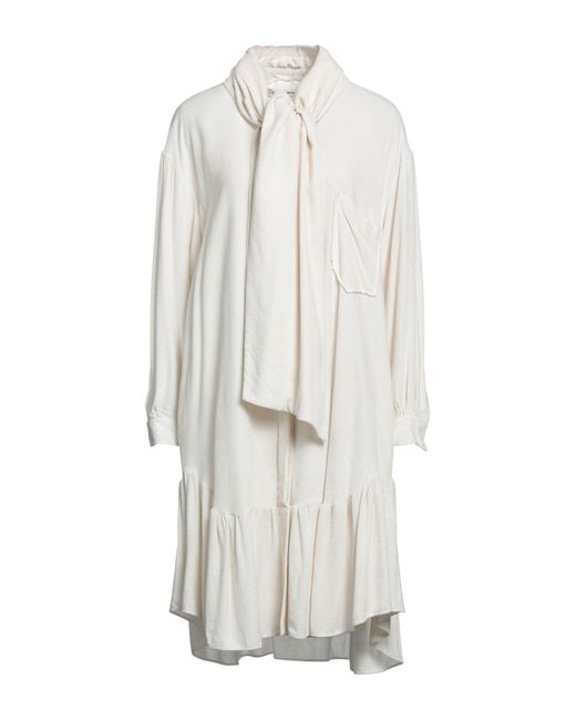 Le Sarte Pettegole White Midi Dress