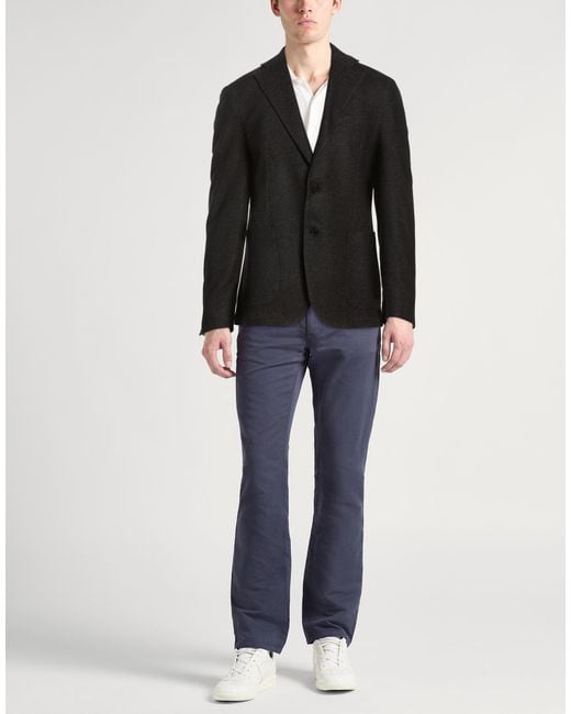 Tombolini Black Blazer Wool, Cotton, Cashmere, Elastane for men