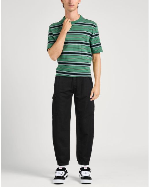 C P Company Black Pants Cotton, Linen for men