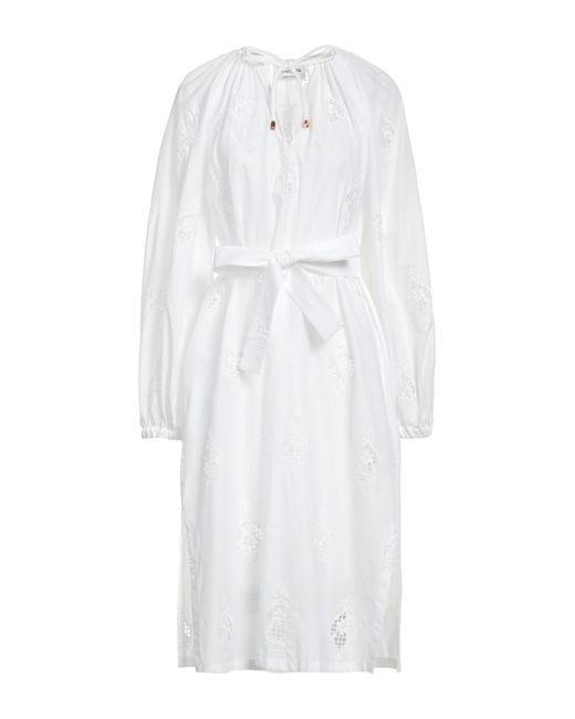 PHAEONIA White Midi-Kleid