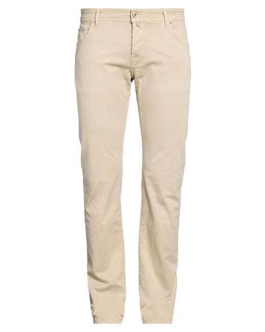 Jacob Cohen Natural Sand Pants Cotton, Lyocell, Elastane for men
