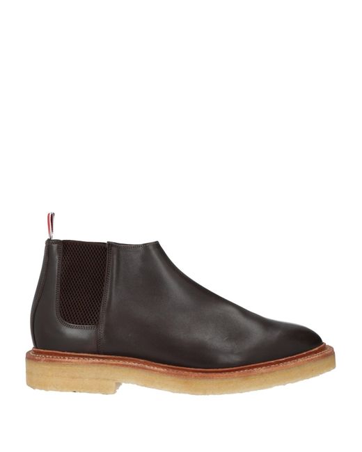 Thom Browne Brown Ankle Boots Leather for men