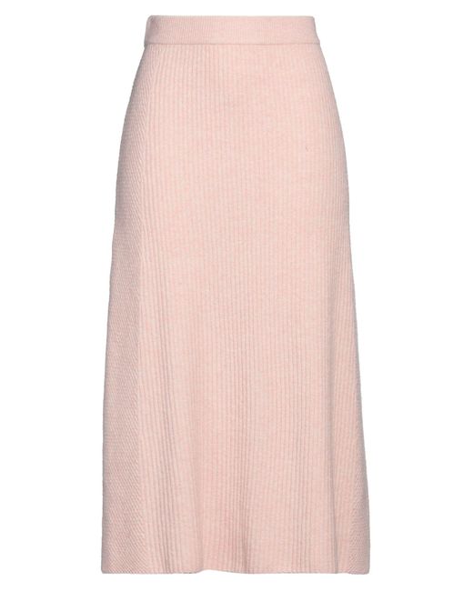 Maje Pink Midi Skirt