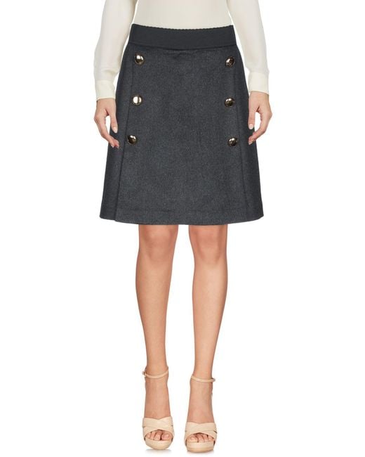Dolce & Gabbana Gray Midi Skirts