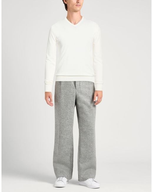 Alpha Studio White Sweater for men