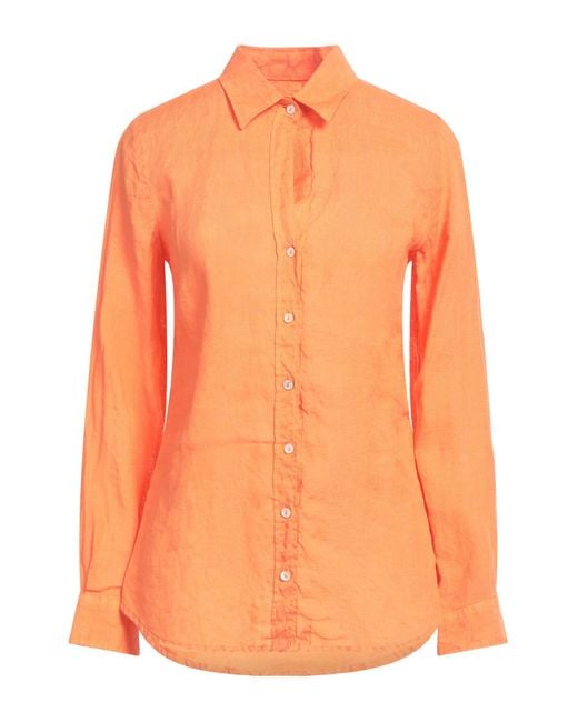 120% Lino Orange Shirt