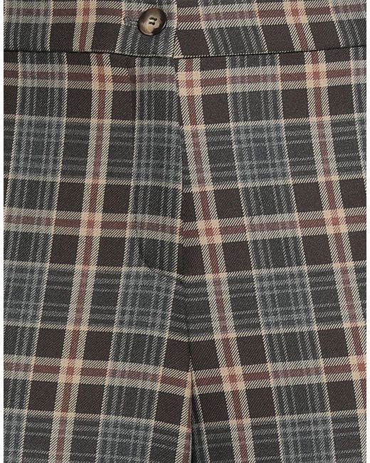 Elena Miro Gray Pants Polyester, Viscose, Elastane