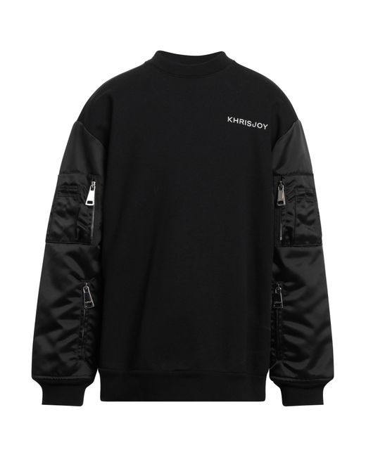 Khrisjoy Black Sweatshirt for men
