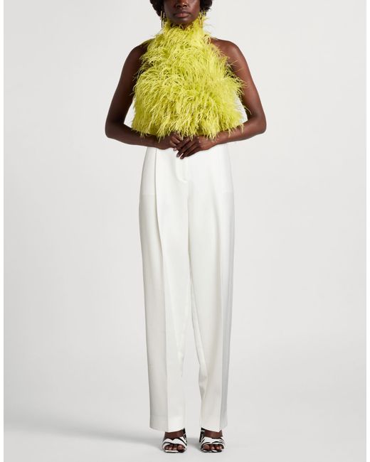Jijil White Ivory Pants Polyester