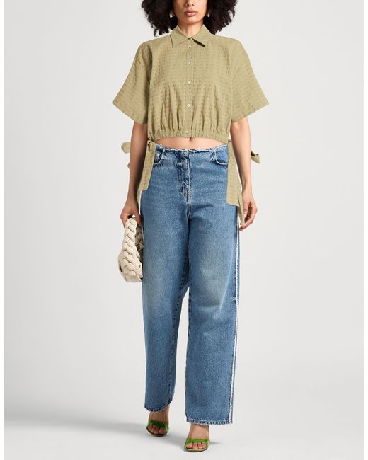 MSGM Natural Shirt Cotton, Elastane