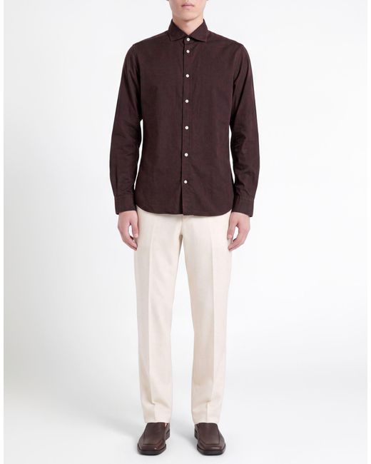 MASTRICAMICIAI Brown Shirts for men