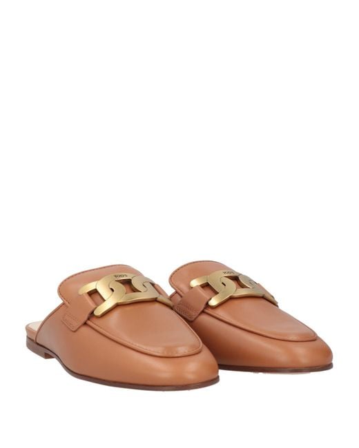 Tod's Brown Mules & Clogs