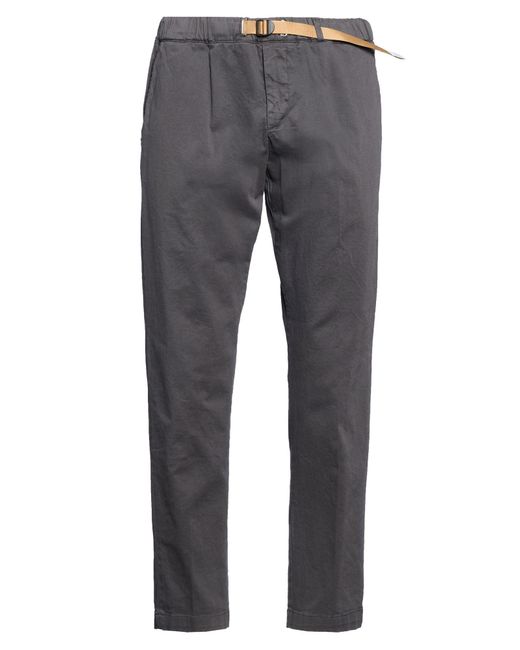 White Sand Gray Pants Cotton, Elastane for men