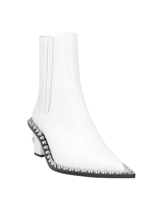 Dolce & Gabbana White Ankle Boots