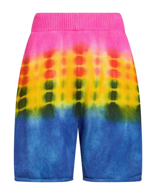 The Elder Statesman Blue Fuchsia Shorts & Bermuda Shorts Cashmere for men