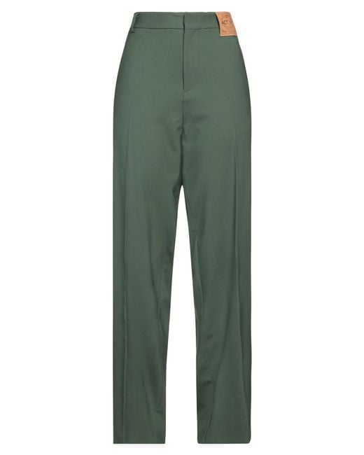 ACT N°1 Green Pants Wool, Elastane