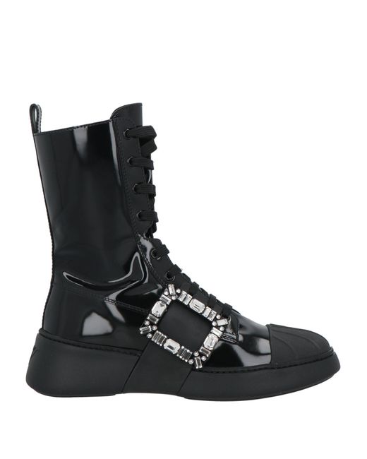 Roger Vivier Black Ankle Boots Leather