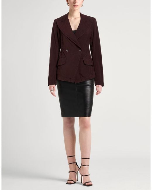 Masnada Purple Blazer Linen, Viscose, Elastane
