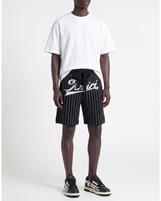 Amiri Black Shorts & Bermuda Shorts Wool for men