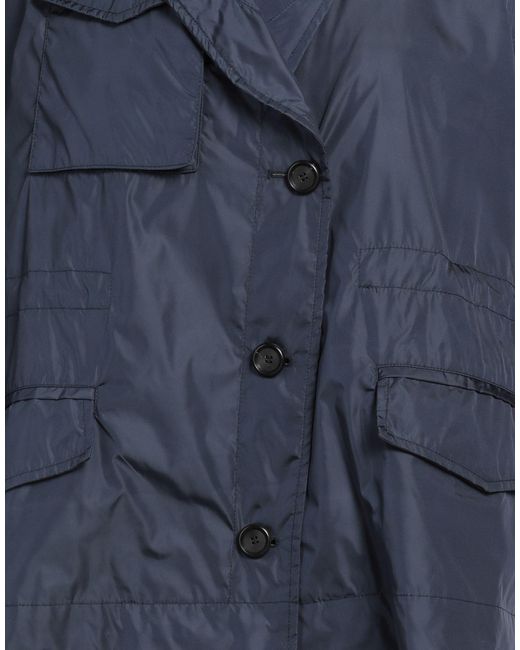 Add Blue Overcoat & Trench Coat
