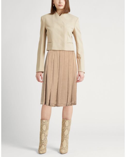 Aspesi Natural Midi Skirt Viscose