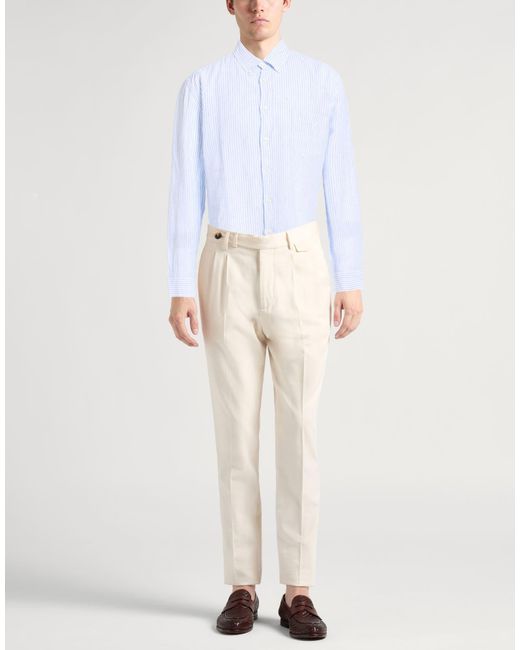 120% Lino White Light Shirt Linen for men