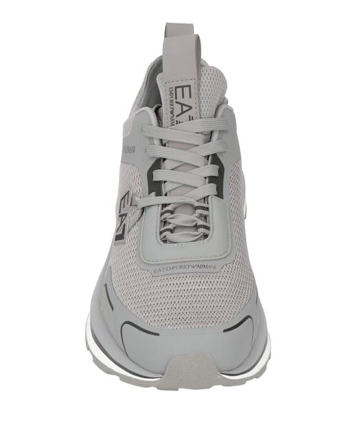 EA7 Gray Sneakers Textile Fibers, Synthetisches Material for men