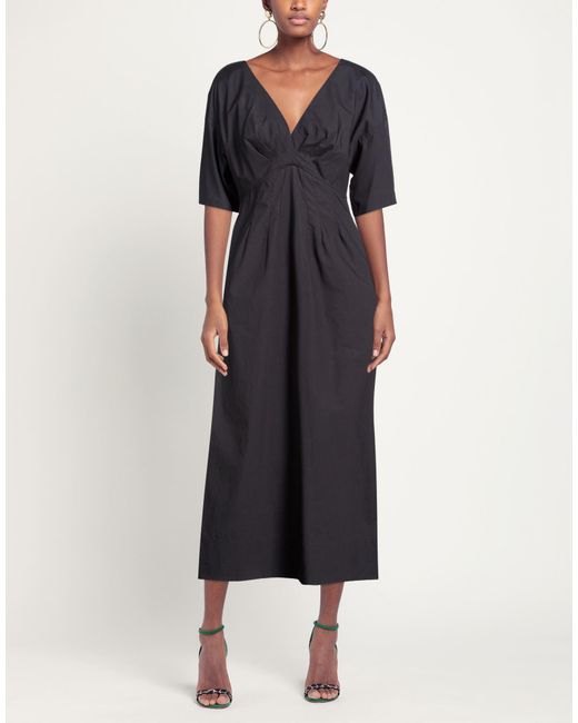 Tory Burch Black Midi Dress