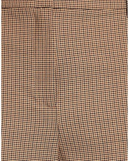 Marella Brown Pants Polyester, Virgin Wool, Elastane