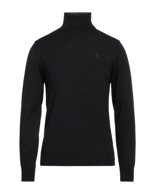 Roberto Cavalli Black Turtleneck for men