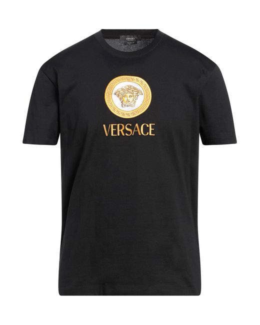 Camiseta Versace de hombre de color Black