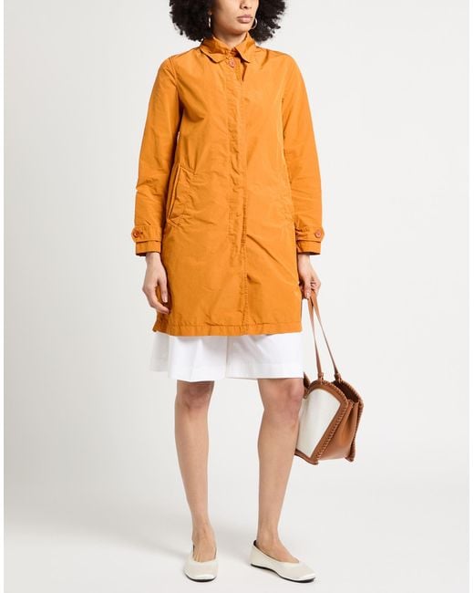Aspesi Orange Overcoat & Trench Coat