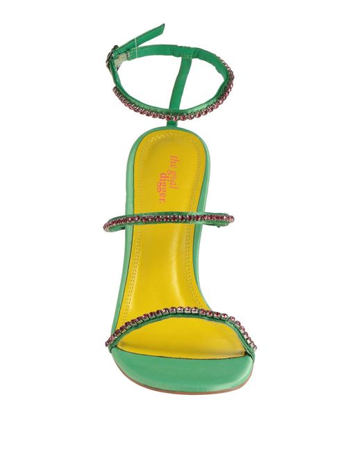 THE GOAL DIGGER Green Sandals