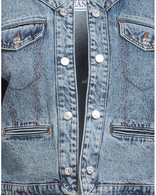 Moschino Jeans Blue Denim Outerwear Cotton
