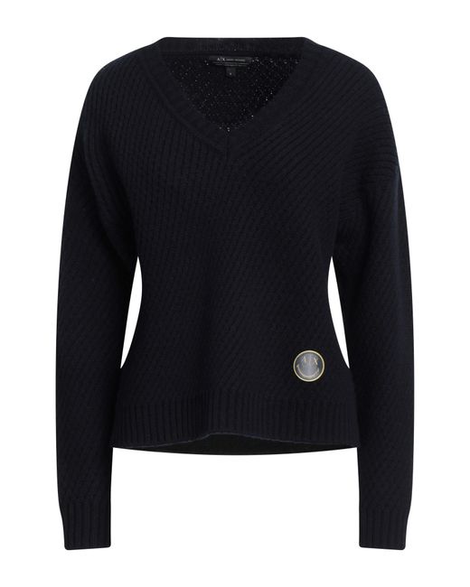 ARMANI EXCHANGE Blue Sweater Wool, Polyamide