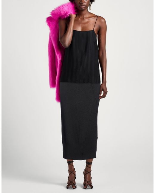 AllSaints Black Midi Skirt