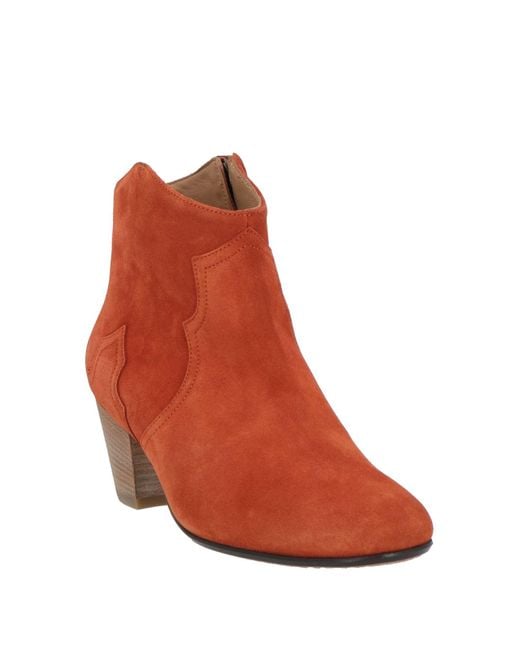 Isabel Marant Red Ankle Boots
