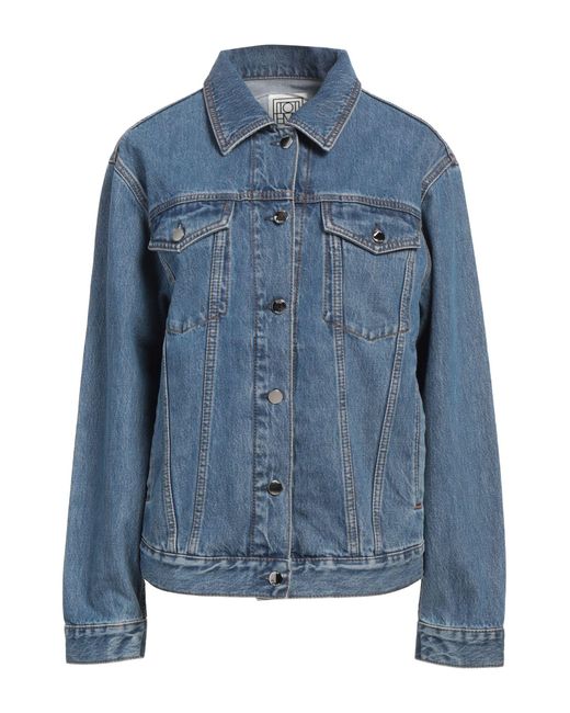 Totême  Blue Denim Outerwear Organic Cotton