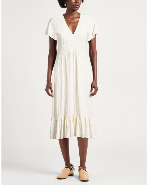 Ba&sh White Midi-Kleid